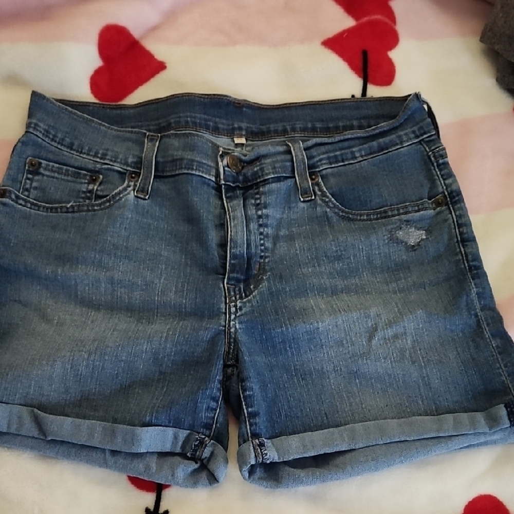 Women's Blue Denim Shorts